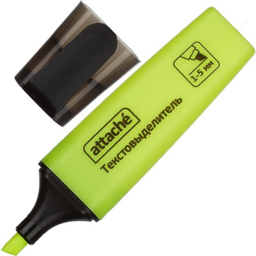 Текстовыделитель Attache Colored желтый (толщина линии 1-5 мм)