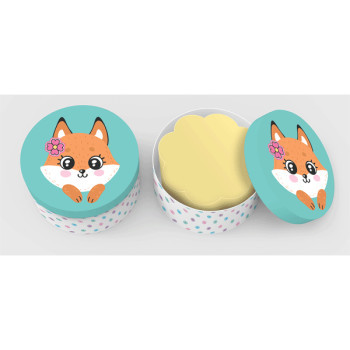 Блок для записей 100% Cute. Fox dV 70×70 мм желтая 75 г/м2