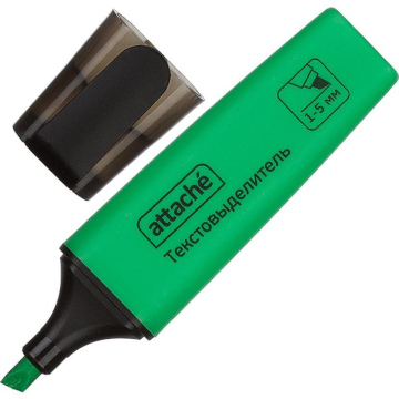 Текстовыделитель Attache Colored зеленый (толщина линии 1-5 мм)